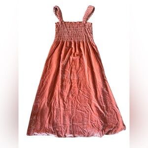 Free People Camille Pink Velvet Midi Dress | XSmall